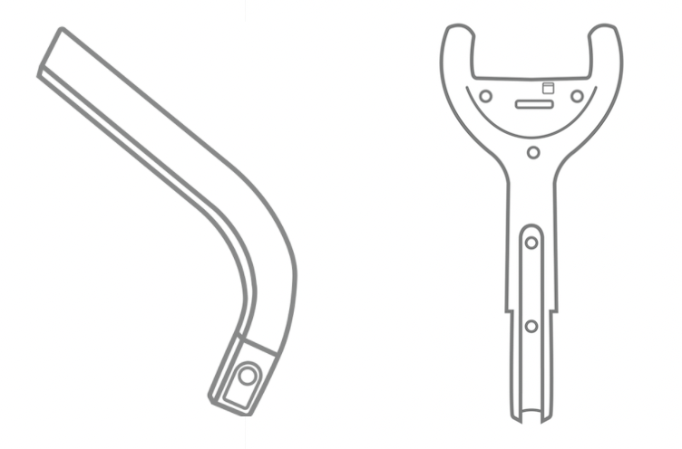 CuboAi Monitor 3 - U-Shaped Camera Holder + L-Shaped Stand Element (Replacement)